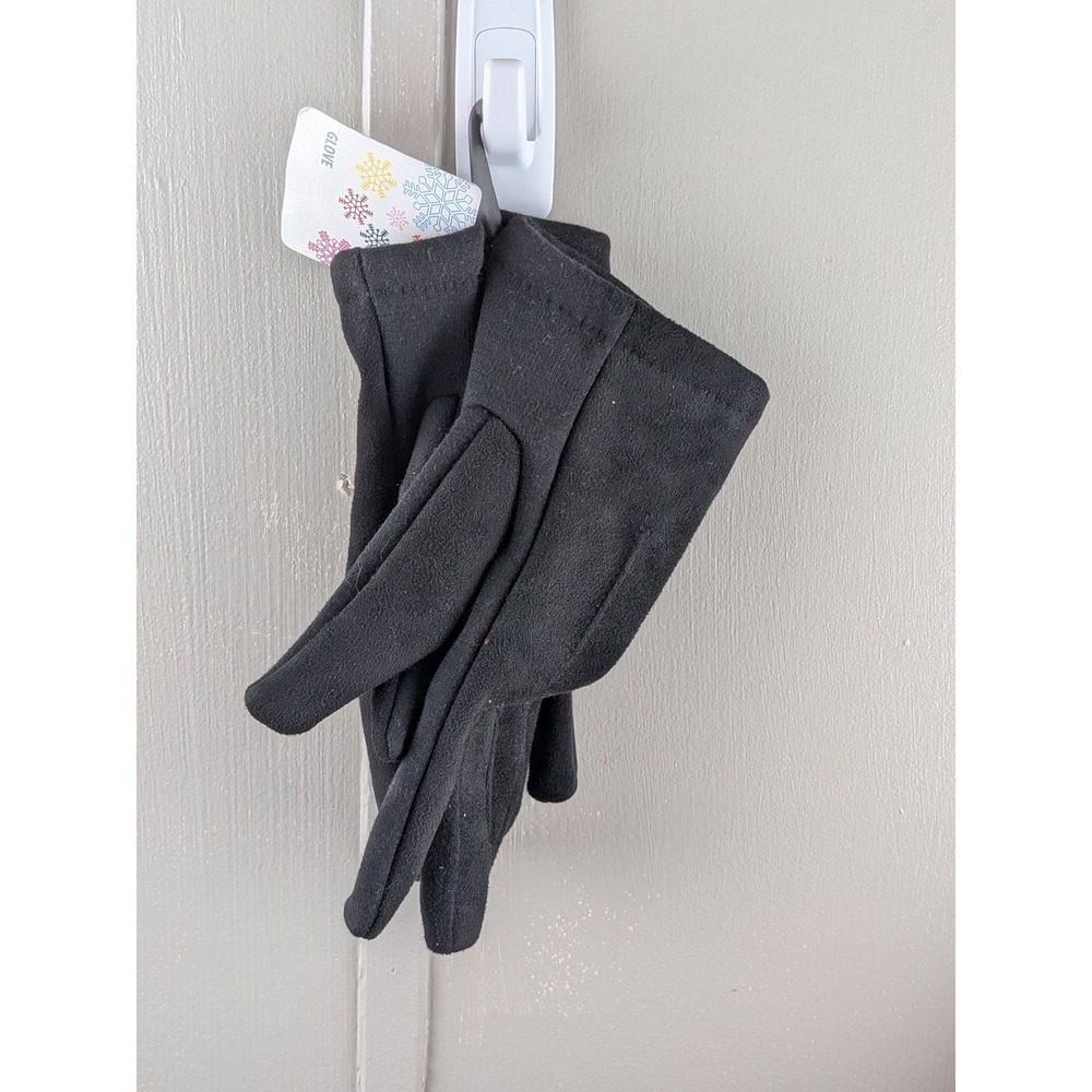 Womens Black Fleece Cold Weather Gloves Size L/XL K21955U-HT-I